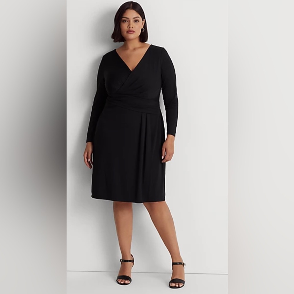 NWT- Ralph Lauren Jersey Long-Sleeve Dress Size 20W